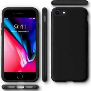 Spigen Etui Spigen Liquid Crystal do Apple iPhone 7/8/SE 2020 Matte Black + Szkło 3mk uniwersalny 3