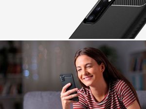 Spigen Etui Spigen Rugged Armor do Samsung Galaxy A41 Matte Black + Szkło Alogy uniwersalny 8