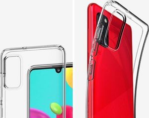 Spigen Etui Spigen Liquid Crystal do Samsung Galaxy A41 Crystal Clear + Szkło Alogy uniwersalny 11