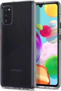 Spigen Etui Spigen Liquid Crystal do Samsung Galaxy A41 Crystal Clear + Szkło Alogy uniwersalny 5