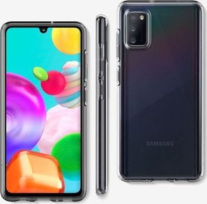 Spigen Etui Spigen Liquid Crystal do Samsung Galaxy A41 Crystal Clear + Szkło Alogy uniwersalny 6