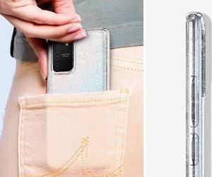 Spigen Etui Spigen Liquid Crystal Glitter do Samsung Galaxy S10 Lite Crystal Quartz + Szkło 3mk uniwersalny 5