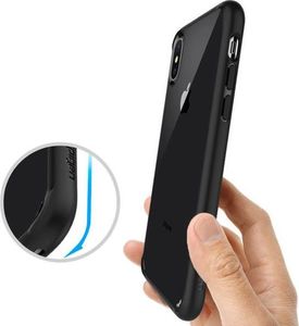 Spigen Etui Spigen Ultra hybrid Apple iPhone X / Xs Matte Black + Szkło Spigen uniwersalny 10