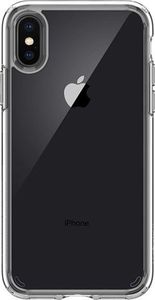 Spigen Etui Spigen Ultra hybrid Apple iPhone X / Xs Crystal Clear + Szkło Spigen uniwersalny 5