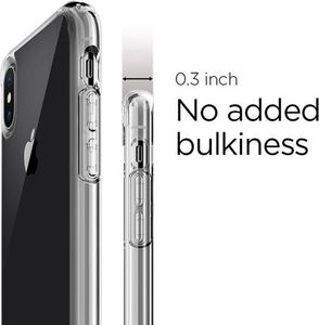 Spigen Etui Spigen Ultra hybrid Apple iPhone X / Xs Crystal Clear + Szkło Spigen uniwersalny 7