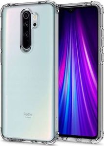 Spigen Etui Spigen Crystal Shell do Xiaomi Redmi Note 8 Pro Crystal Clear + Szkło 3mk uniwersalny 1