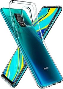 Spigen Etui Spigen Liquid Crystal do Redmi Note 9S/ Pro/ Pro Max Clear + Szkło Alogy Full uniwersalny 1