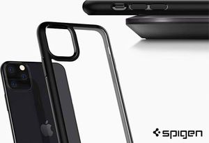 Spigen Etui Spigen Ultra Hybrid do Apple iPhone 11 Pro Max Matte Black + szkło uniwersalny 4