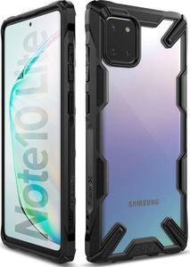 Ringke Etui Ringke Fusion X do Samsung Galaxy Note 10 Lite Black + Szkło Mocolo TG+3D uniwersalny 3