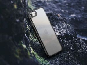 Ringke Etui Ringke Fusion do Apple iPhone 7/8/SE 2020 Smoke Black + Szkło Alogy uniwersalny 7