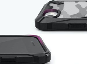 Ringke Etui Ringke Fusion X do Apple iPhone 7/8/SE 2020 Camo Black + Szkło Alogy uniwersalny 3