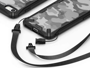 Ringke Etui Ringke Fusion X do Apple iPhone 7/8/SE 2020 Camo Black + Szkło Alogy uniwersalny 5