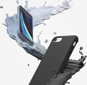 Ringke Etui Ringke Air S do Apple iPhone 7/8/SE 2020 Black + Szkło Alogy uniwersalny 5