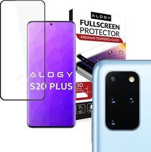 Alogy Szkło Alogy Full Glue do Samsung Galaxy S20 Plus Czarne + 2x Szkło Alogy na obiektyw uniwersalny 1