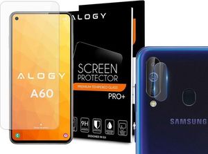 Alogy Szkło hartowane Alogy na ekran do Samsung Galaxy A60/M40 + Szkło na obiektyw uniwersalny 3