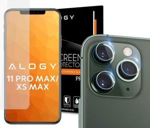 Alogy Szkło hartowane Alogy na ekran do Apple iPhone 11 Pro Max + Szkło na obiektyw uniwersalny 3