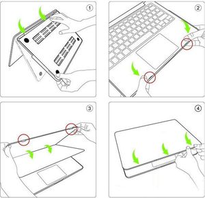 Torba 4kom.pl Torba pokrowiec neopren +Etui Hard Case MacBook Air 13 Czarny uniwersalny 9