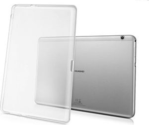Etui na tablet 4kom.pl Etui silikonowe przezroczyste do Huawei MediaPad T3 10 9.6 + Szkło uniwersalny 1