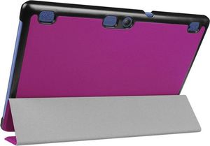 Etui na tablet 4kom.pl Różowe etui skórzane PU typu Stojak Book Cover Lenovo Tab2 A10-70 uniwersalny 3