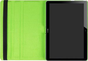 Etui na tablet 4kom.pl Etui Obrotowe 360 Huawei MediaPad T3 10 9.6'' Zielone + Szkło uniwersalny 8
