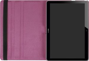Etui na tablet 4kom.pl Etui Obrotowe 360 Huawei MediaPad T3 10 9.6'' Fioletowe + Szkło uniwersalny 8