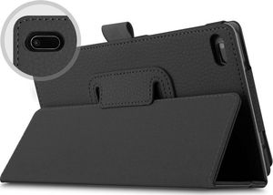 Etui na tablet 4kom.pl Etui stojak do Lenovo Tab E7 7.0 TB-7104F Czarne + Szkło uniwersalny 3