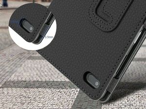 Etui na tablet 4kom.pl Etui stojak do Lenovo Tab E7 7.0 TB-7104F Czarne + Szkło uniwersalny 4