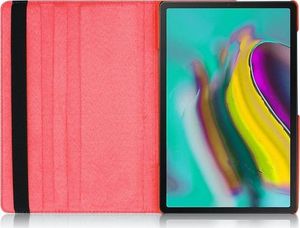 Etui na tablet Alogy Etui obrotowe Alogy 360 do Galaxy Tab S5e 10.5 2019 T720/T725 czerwone + Szkło uniwersalny 4