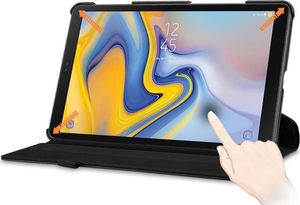 Etui na tablet Alogy Etui obrotowe Alogy Samsung Galaxy Tab A 10.5 T590 T595 Czarne +Szkło uniwersalny 7