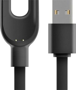 Alogy Kabel USB ładowarka Alogy do Xiaomi Mi Band 3 czarny uniwersalny 1