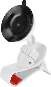 4kom.pl Uniwersalny uchwyt samochodowy do urządzeń 5 cali (telefon, GPS) Biały uniwersalny 2