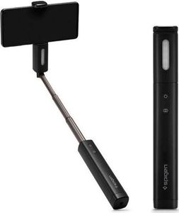 Selfie stick Spigen Spigen Selfie stick kijek uchwyt do telefonu lampka LED S550W Midnight Black uniwersalny 1