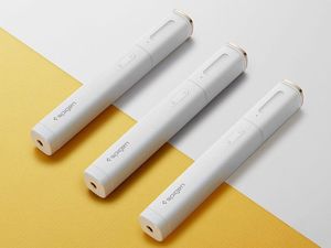 Selfie stick Spigen Spigen Selfie stick kijek uchwyt do telefonu lampka LED S550W Angel Ring White uniwersalny 2