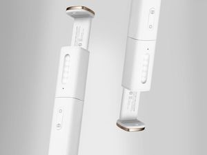 Selfie stick Spigen Spigen Selfie stick kijek uchwyt do telefonu lampka LED S550W Angel Ring White uniwersalny 3