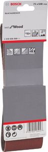 Bosch Taśma szlifierska 75x508mmP60/80/100 3 szt. (2608606068) 3