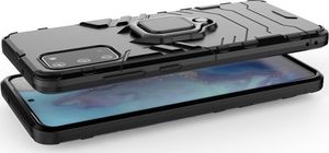 Hurtel Ring Armor pancerne hybrydowe etui pokrowiec + magnetyczny uchwyt Samsung Galaxy S20 Ultra czarny 3