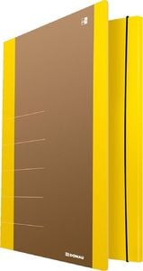 Donau Teczka z gumką DONAU Life, Karton, A4, 500gsm, 3-skrz., żółty 1