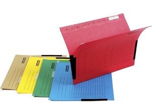 Donau Teczka zawieszkowa DONAU z boczkami, A4, 230gsm, żółta 2