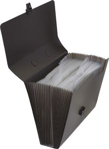 Donau Teczka harmonijkowa DONAU, PP, A4, z rączką, czarna 2