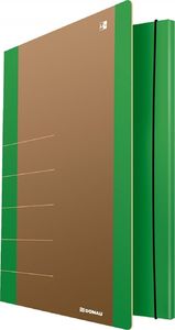 Donau Teczka z gumką DONAU Life, Karton, A4, 500gsm, 3-skrz., zielony 1