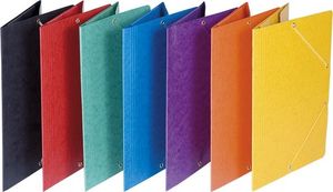 Donau Teczka z gumką DONAU, preszpan, A4, 390gsm, 3-skrz., pomarańczowa 2