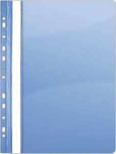 Donau Skoroszyt DONAU, PVC, A4, twardy, 150/160mikr., wpinany, niebieski 1
