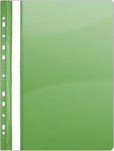 Donau Skoroszyt DONAU, PVC, A4, twardy, 150/160mikr., wpinany, zielony 1