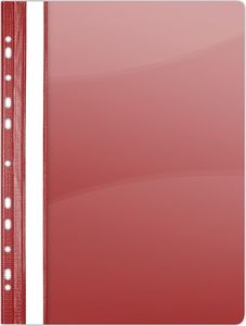Donau Skoroszyt DONAU, PVC, A4, twardy, 150/160mikr., wpinany, czerwony 1