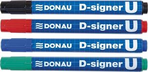 Donau Marker permanentny DONAU D-Signer U, okrągły, 2-4mm (linia), zielony 3