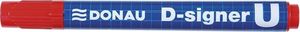 Donau Marker permanentny DONAU D-Signer U, okrągły, 2-4mm (linia), czerwony 2