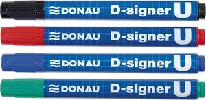 Donau Marker permanentny DONAU D-Signer U, okrągły, 2-4mm (linia), czarny 3