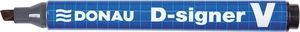 Donau Marker permanentny DONAU D-Signer V, ścięty, 1-4mm (linia), czarny 1