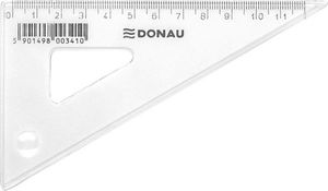 Donau Ekierka mała, 12cm, 60, transparentna 2