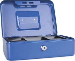 Donau Kasetka na pieniądze DONAU, duża, 250x90x180mm, niebieska 2